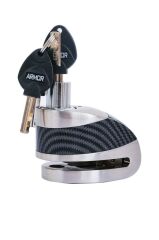 Armor 610 MVA 10 mm Alarmlı Çelik Disk Kilit Motorsiklet Kilidi+Hatırlatma Kablosu