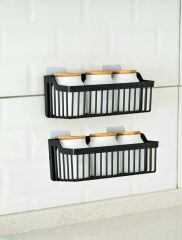 Yapışkanlı Plastik Banyo Rafı İkili Banyo Düzenleyici Duş Rafı Organizer Şampuanlık