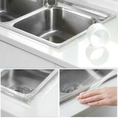 Boss Tape Ankastre Ocaklar İçin Ocak Kenar Şeffaf Sızdırmaz Bant 30mmx3Mt