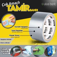 Duct Tape çok amaçlı Tamir Bandı Çadır Tamir Bantı Suya Dayanıklı 48mmx10Mt