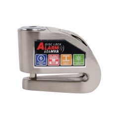 Armor Alarmlı Motorsiklet Disk Kilidi Çelik Gövde 606 Mva 6mm-İnox