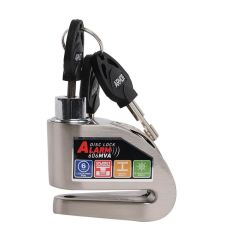 Armor Alarmlı Motorsiklet Disk Kilidi Çelik Gövde 606 Mva 6mm-İnox