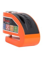 Armor Alarmlı Motorsiklet Disk Kilidi Çelik Gövde 606 Mva 6mm-Turuncu