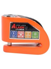 Armor Alarmlı Motorsiklet Disk Kilidi Çelik Gövde 606 Mva 6mm-Turuncu
