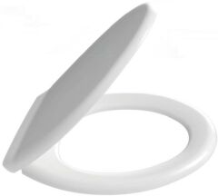 Çelk Ayna Amortisörlü Yavaş Kapanır Oval Klozet Kapağı Metal Montaj Vidalı-716