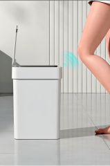 Sensörlü Otomatik Slim Çöp Kovası 9 Litre Plastik Beyaz Yerli Üretim