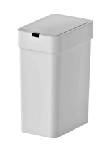 Sensörlü Otomatik Slim Çöp Kovası 9 Litre Plastik Beyaz Yerli Üretim