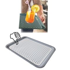 Kaydırmaz Tabanlı Servis Tepsi Sunum Tepsisi Büyük Boy-1136-02