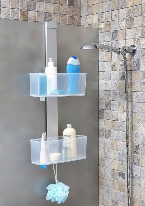 Primanova İki Gözlü Portatif Duşakabin Rafı Şampuanlık N34