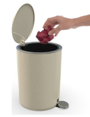 Primanova Lenox 5 Litre Pedallı Çöp Kovası İç kovalı
