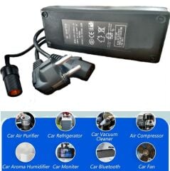 ICECO Oto Buzdolabı İçin Çakmak Adaptörü Araç Çakmaklık Çevirici Ev,Ofis Tipi Çevirici Adaptör120W/10A/12Volt
