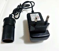 Çakmak Adaptörü Araç Çakmaklık Çevirici  Ev Tipi Çevirici Adaptör 18W/1.5A/12Volt