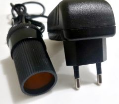 Çakmak Adaptörü Araç Çakmaklık Çevirici  Ev Tipi Çevirici 18W/1.5A/12v(Açıklamayı okumadan ürünü almayınız)