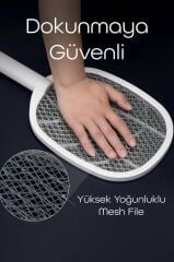 Sivrisinek, Karasinek Öldürücü Elektrik Şoklu Raket Sinek Tuzağı Şarjlı Çift kullanımlı--806L