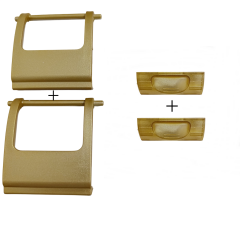 Motek Gold Çamaşır Sepeti Yedek Parça Seti 40LT 80LT Uyumlu 2Ad Golt Buton+2Ad Golt Yan Klips