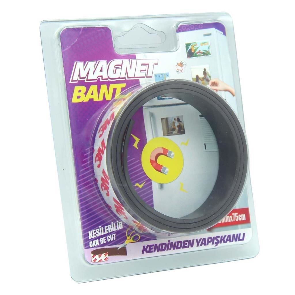 Geseus Boss Yapışkanlı Magnet Mıknatıs Kesilebilir Bant 20mmx75cm