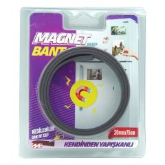 Geseus Boss Yapışkanlı Magnet Mıknatıs Kesilebilir Bant 20mmx75cm