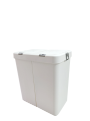 Gümüş Ikili Dokunmatik 80 Lt Çamaşır Sepeti+Çamaşır Selesi Çeyiz Seti-MT09