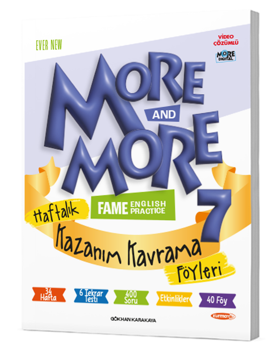 7.SINIF MORE & MORE HAFTALIK KAZANIM KAVRAMA FÖYLERİ (40 FÖY)