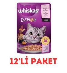 Whiskas Tasty Mix Somonlu Ve Havuçlu Yaş Kedi Maması 85 Gr 12'Li Paket