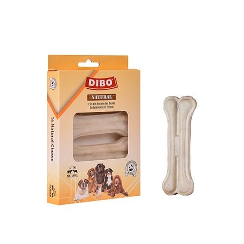 Dibo Beyaz Press Kemik Köpek Ödülü 5'li 20-25 Gr 7 Cm