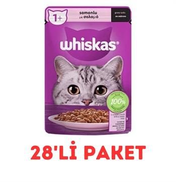 Whiskas Somonlu Kedi Yaş Maması (85 gr) 28'Li Paket