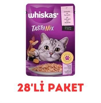 Whiskas Tasty Mix Somonlu Ve Havuçlu Yaş Kedi Maması 85 Gr 28'Li Paket