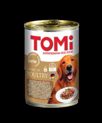 Tomi 3 Çeşit Kümes Hayvanlı Yetişkin Köpek Konservesi 400 gr