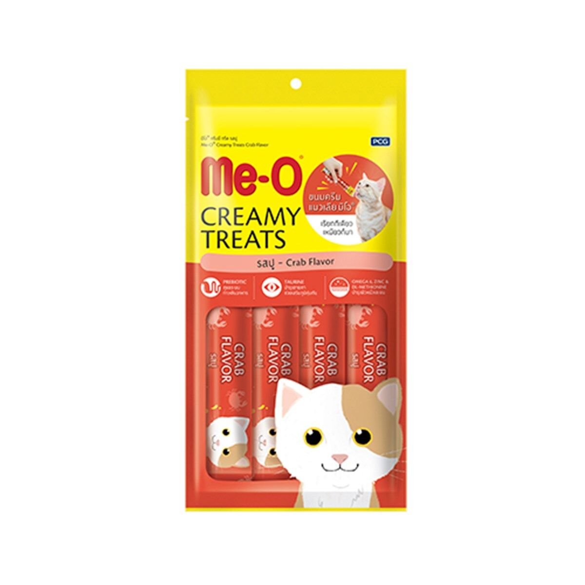 Me-O Creamy Yengeçli Sıvı Kedi Ödülü 4x15 Gr