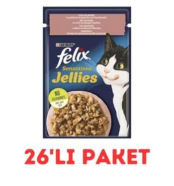 Felix Sensation Somonlu Karidesli Jel Pouch Kedi 85gr 26'Lı Paket