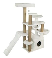 Dubex 55x160x124 cm Kedi Oyun Evi ve Tırmalama Platformu Beyaz