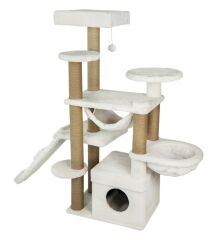 Dubex 55x160x124 cm Kedi Oyun Evi ve Tırmalama Platformu Beyaz
