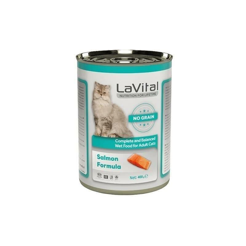 Lavital Tahılsız Somonlu Yetişkin Kedi Konservesi 400 Gr