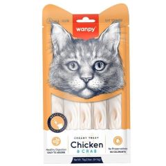 Wanpy Tavuklu ve Yengeçli Sıvı Kedi Ödülü 5x14 Gr