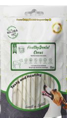 Eco Natura Pet Healty Dental Chews Beyaz Burgu Kemik 13Cm 25Li 150Gr