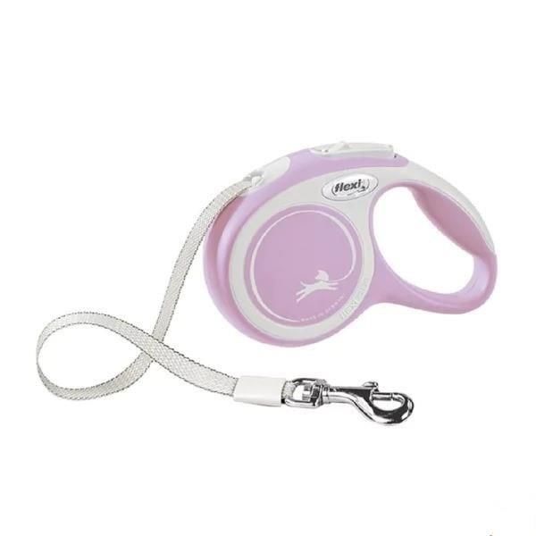 Flexi New Comfort Otomatik Şerit Köpek Gezdirme Kayışı 5m S Pembe