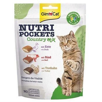 GimCat Nutripockets Country Mix Kedi Ödülü 150 Gr