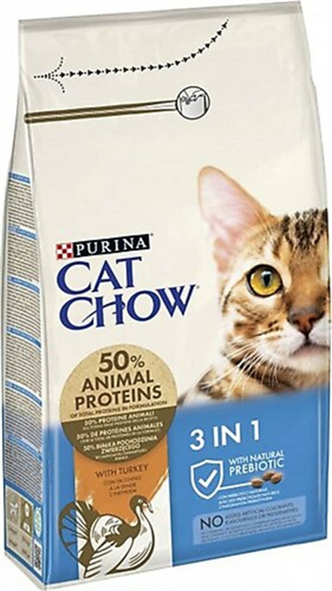 Cat Chow 3In1 Hindili Yetişkin Kedi Maması 1,5Kg