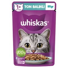 Whiskas Pouch Jöle İçinde Ton Balıklı Yetişkin Kedi Konservesi 28 Adet 85 Gr