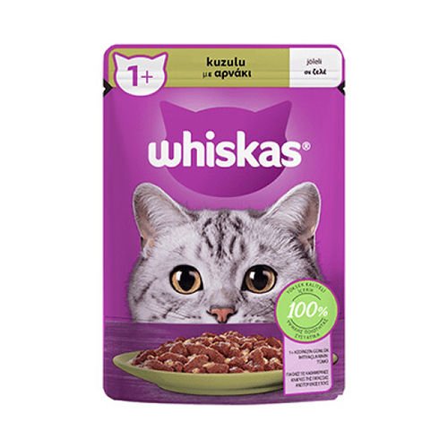 Whiskas Pouch Jöle İçinde Kuzulu Yetişkin Kedi Konservesi 28 Adet 85 Gr