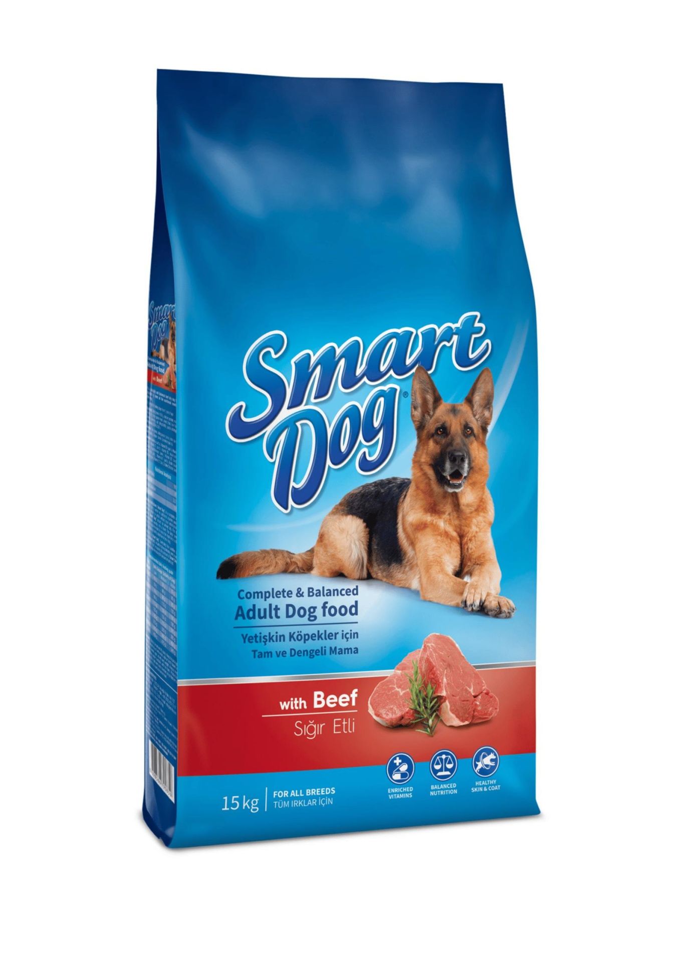 Smart Dog Bifteklii Yetişkin Köpek Maması 15 Kg