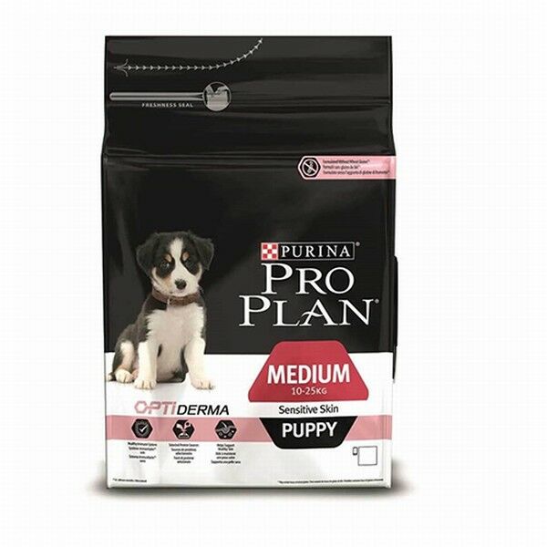 Pro Plan Medium Opti Derma Sensitive Skin Puppy Somonlu Orta Irk Yavru Köpek Maması 3 Kg