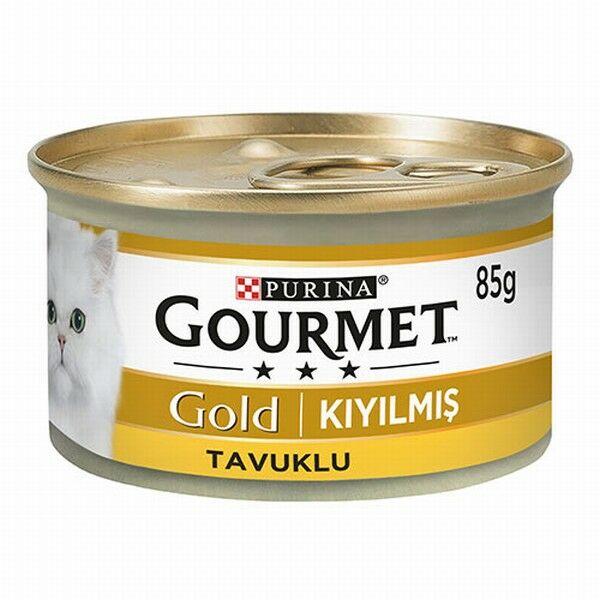 Gourmet Gold Kıyılmış Tavuklu Yetişkin Kedi Konservesi 12 Adet 85 Gr