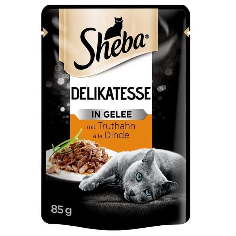 Sheba Pouch Hindili Yetişkin Kedi Konservesi 85 Gr