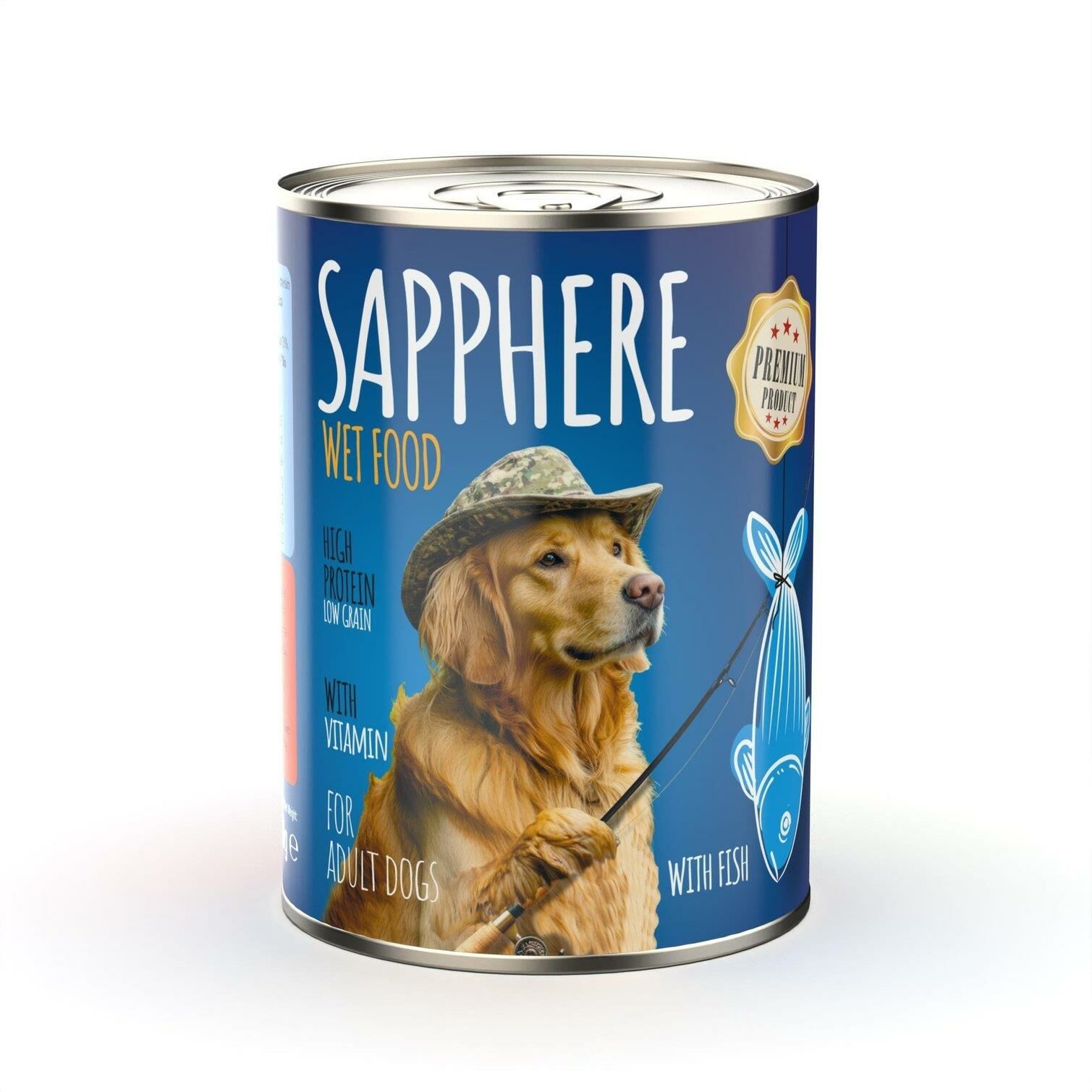 Sapphere Balıklı Yetişkin Köpek Maması Konserve 400 Gr 1872 Adet (1 PALET)