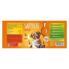 Sapphere Karışık (Kırmızı Etli - Kümes Hayvanlı - Balıklı) Yetişkin Köpek Maması Konserve 400 Gr 1872 Adet (1 PALET)