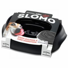 Moderna Slomo Hızlı Yeme Önleyici Köpek Mama Kabı Siyah 950 Ml