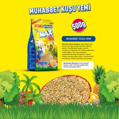 KIKI Excellent Kuş Max Menu Budgies Ballı Muhabbet Kuşu Yemi 500 gr. 12 Adet (Kutu)