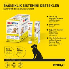 KIKI Excellent Köpek Multi Vitamin Paste Macun 100 gr.15 Adet (Kutu)