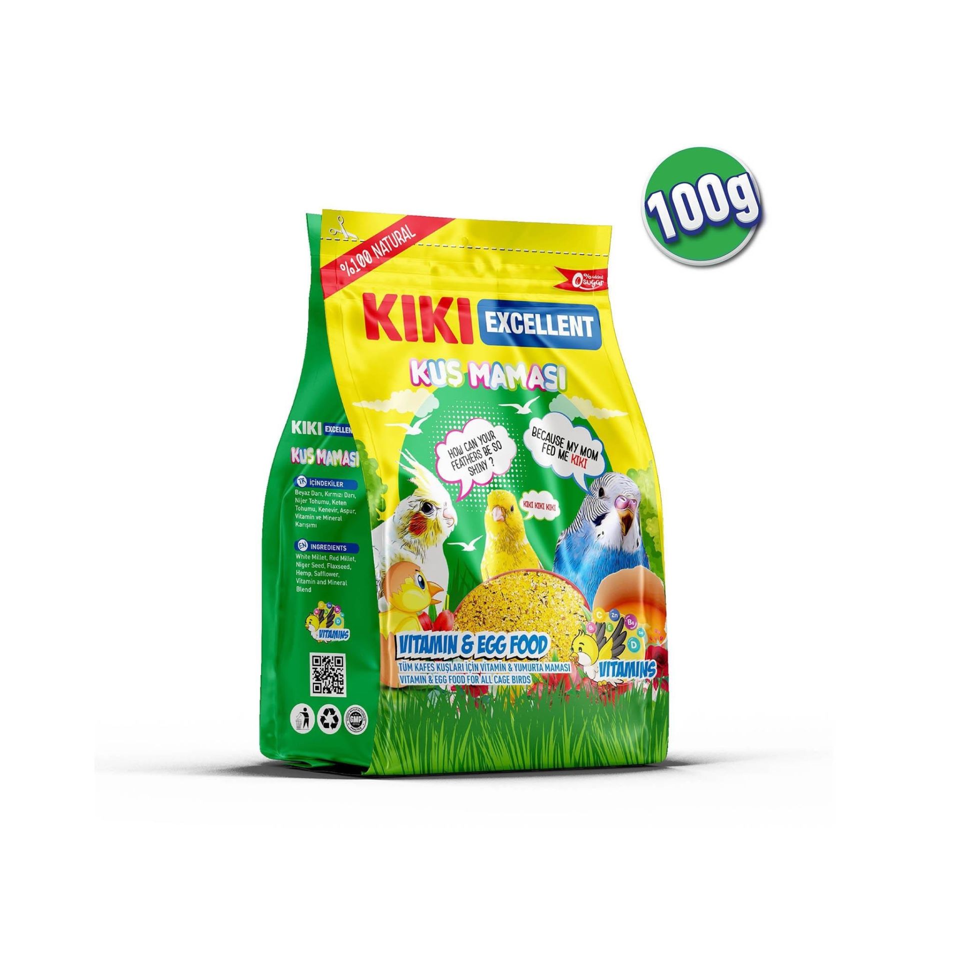 KIKI Excellent Kuş Maması 100 Gr. 12 Adet (Kutu)